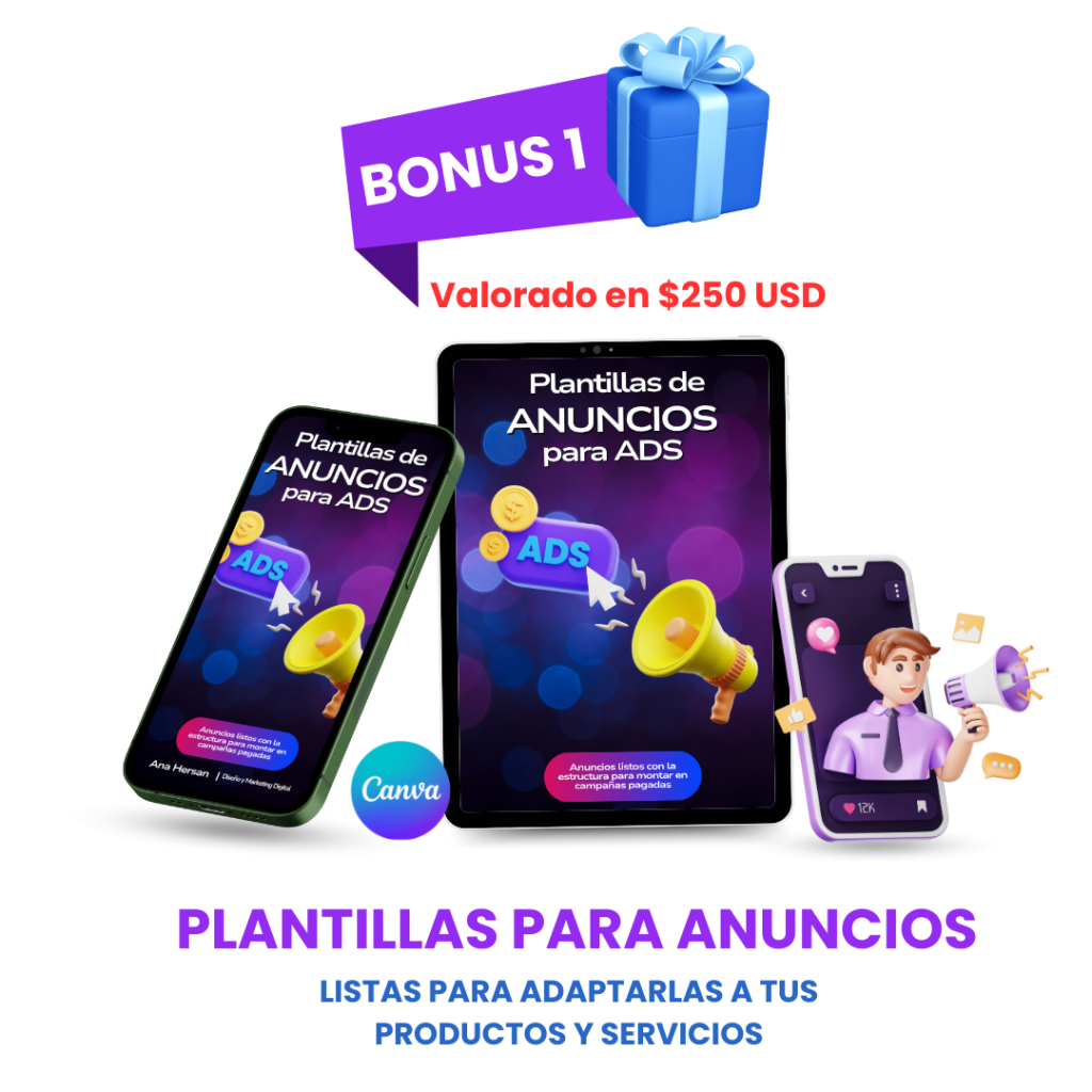 Descarga estas plantillas de anuncios listos para tus campañas, solo personalizalas